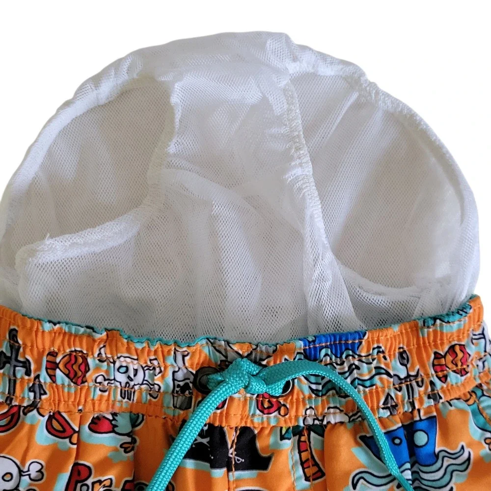 Kiko & Max Boys 3-6 months‎ Swim Trunks Rash Guard Shirt Set Outfit Pirate Shark